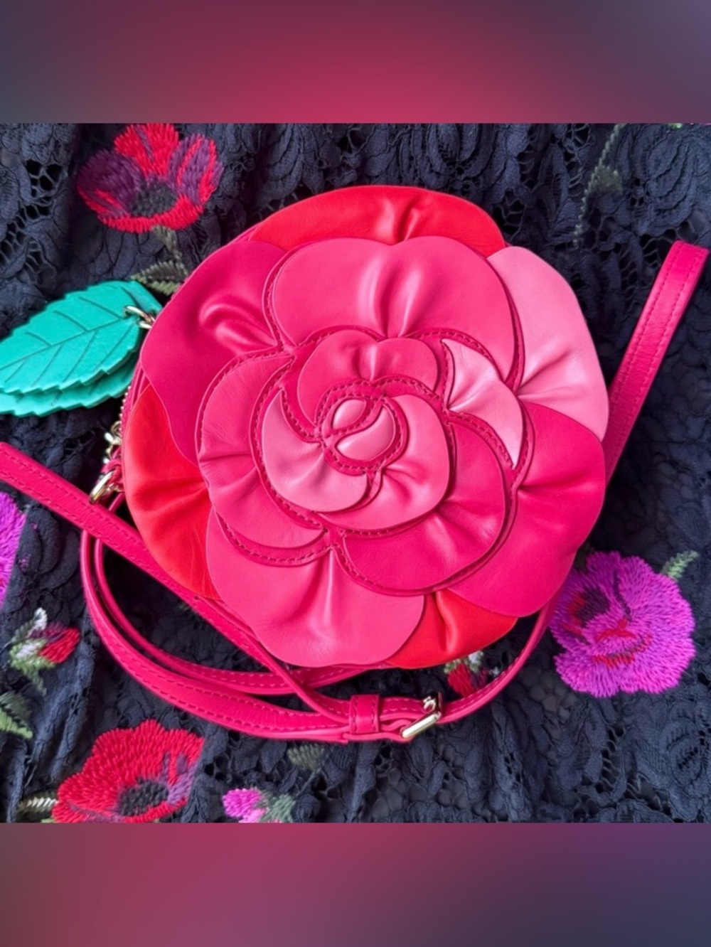 Kate Spade Rambling Roses Rose Crossbody Bag